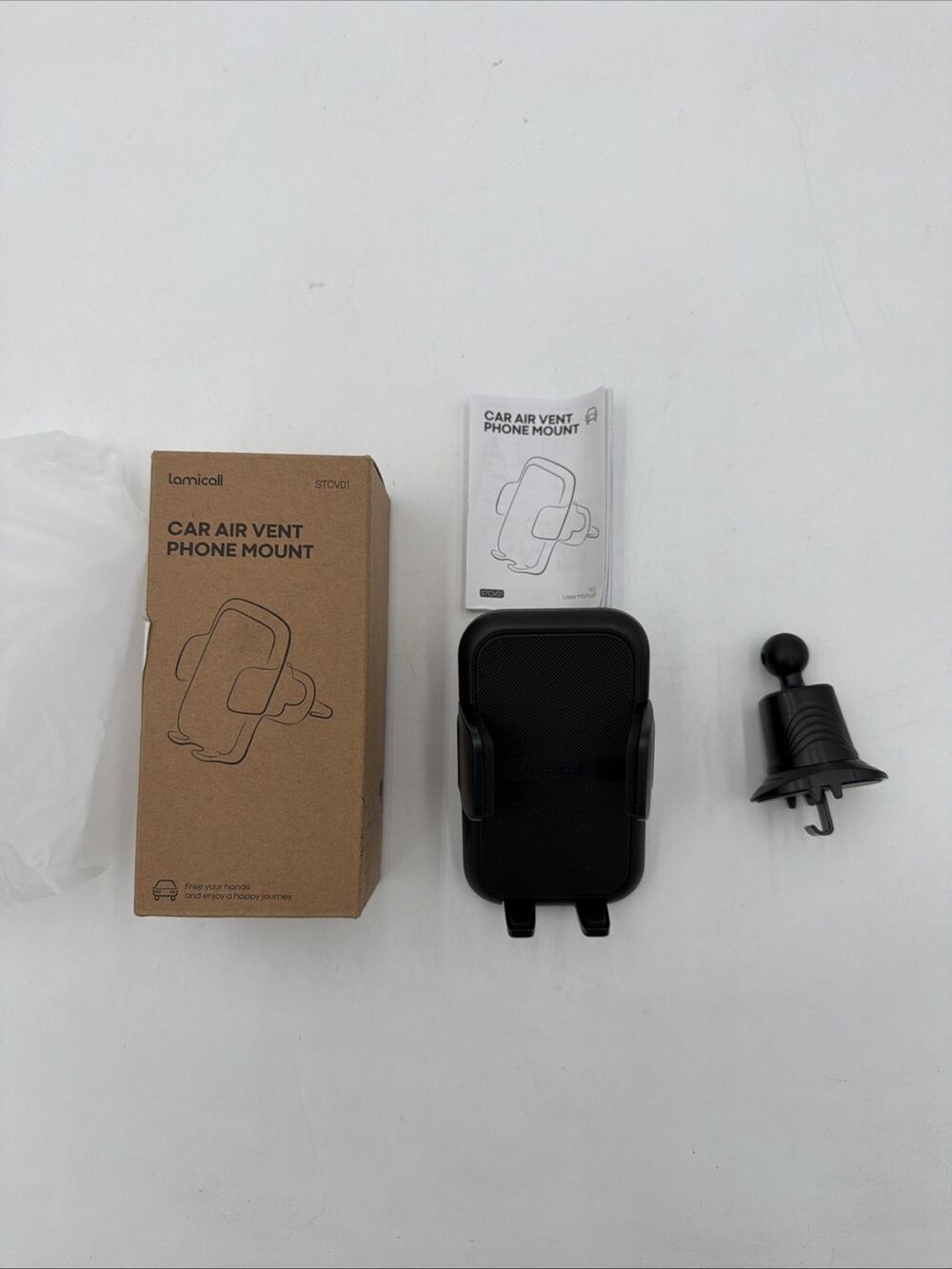 Lamicall 2025 Wider Clamp & Metal Hook Car Phone Holder Vent [Thick Cases Friend